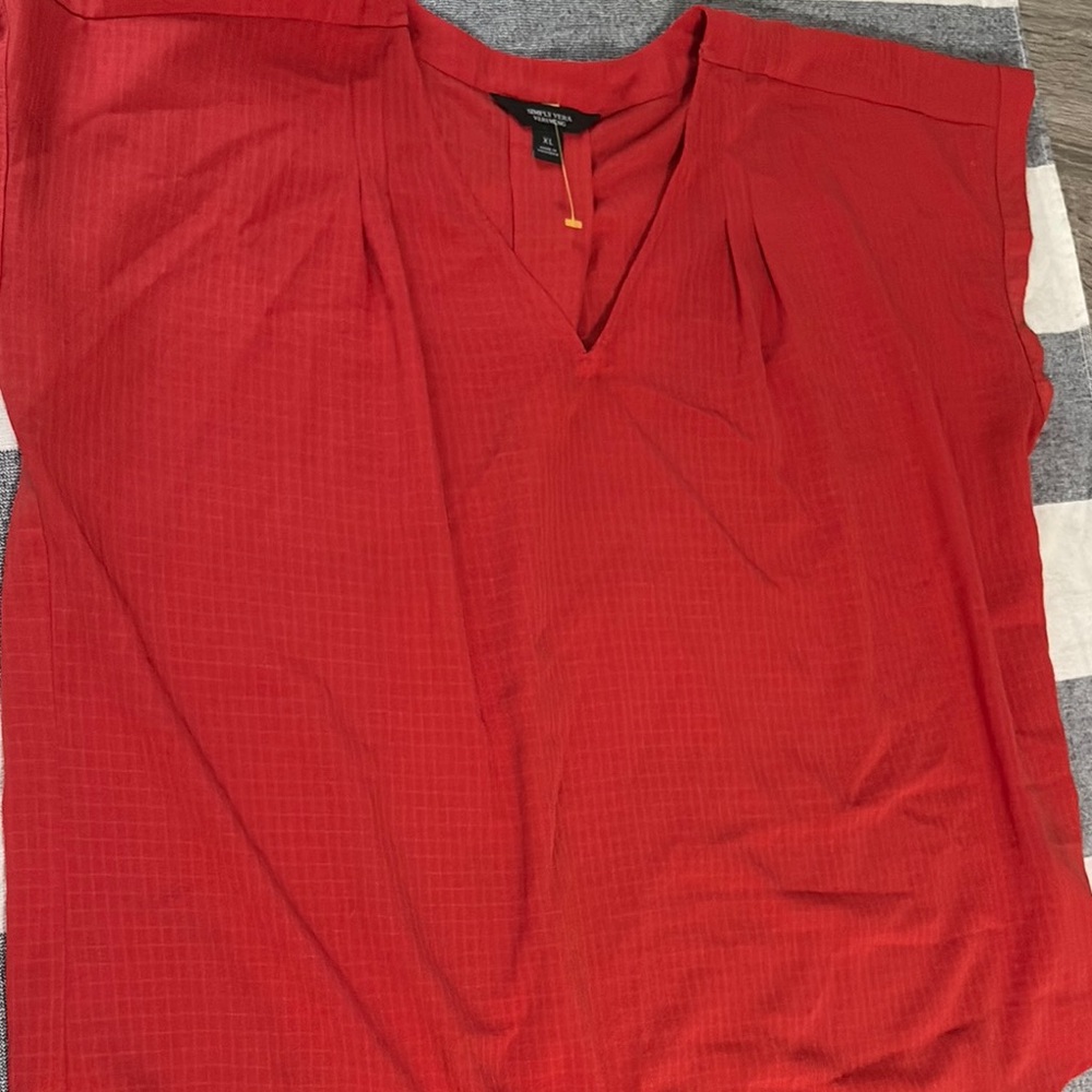 Simply Vera Vera Wang Red Top